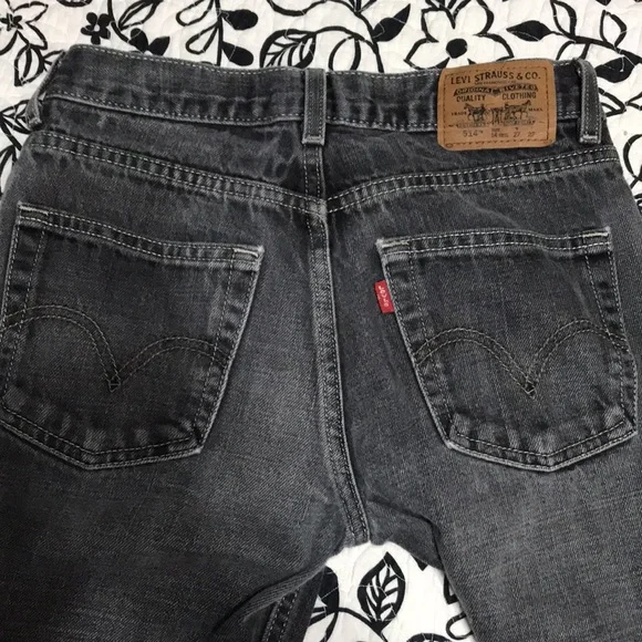 ❤️(801)Kids faded gray jeans by Levi Strauss great condition size 14 regular - Picture 5 of 9